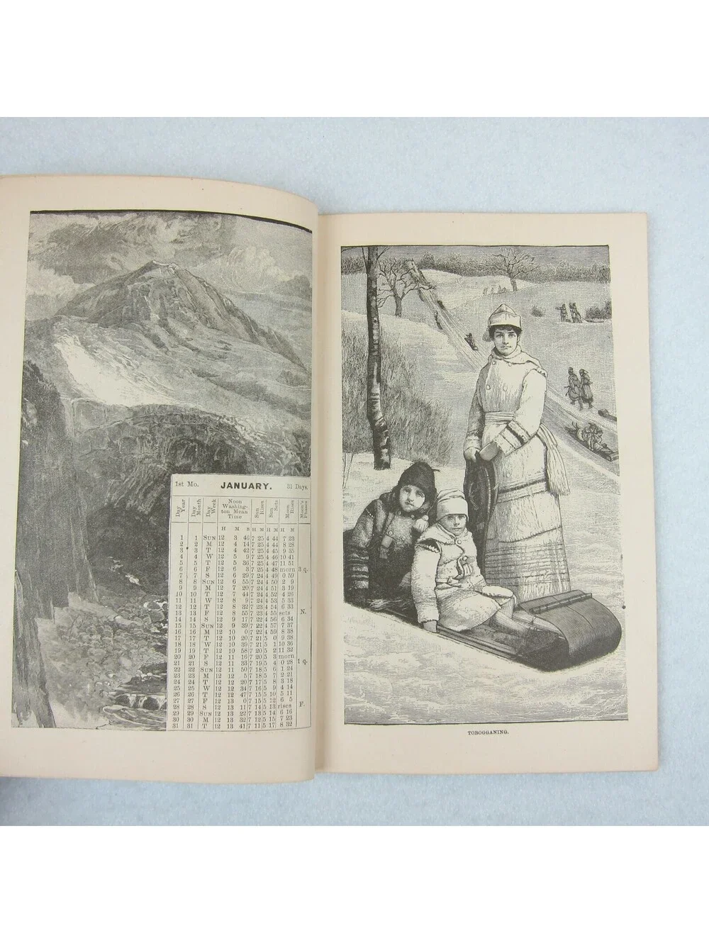 1888 George H Knollenbergs Illustrated Almanac Richmond Indiana Advertising RARE